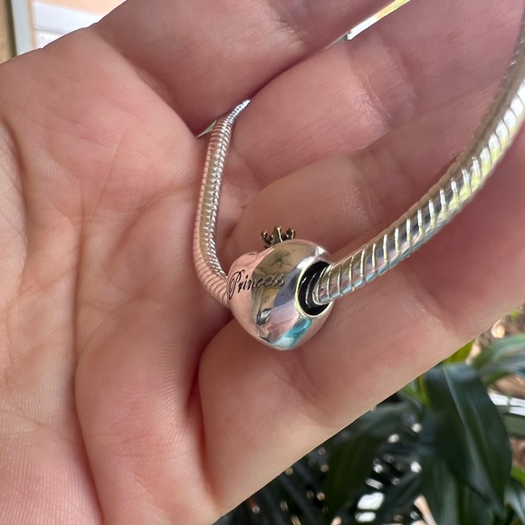 Princess Pink Heart Two-Tone Charm - Picture 12 of 12